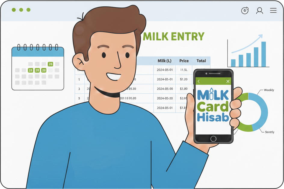MilkCard Hisab